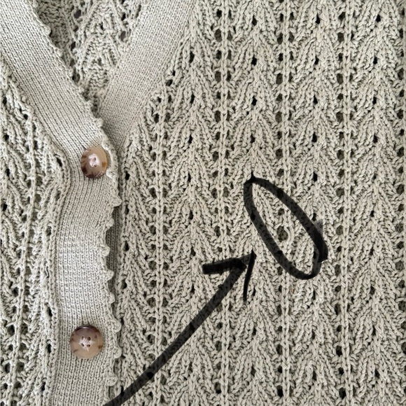 Aritzia Wilfred Sage Open-Knit Cardigan - Picture 8 of 10